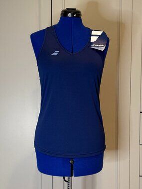 Babolat Navy Women's Play Tennis Tank Top, Size M, NWT